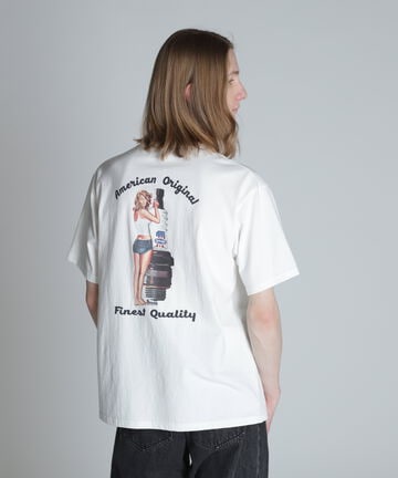 SS T-SHIRT PLUG ADVERTISING/プラグピンナップ Tシャツ