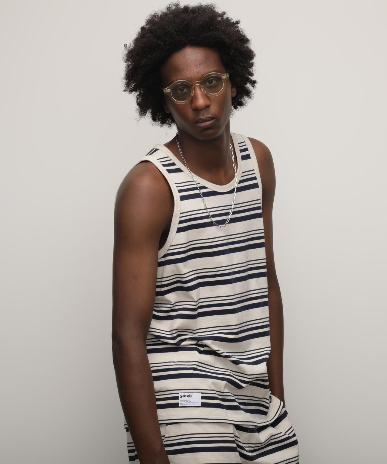 先行予約 6月上旬-6月中旬入荷予定】HORIZONTAL STRIPES TANK TOP