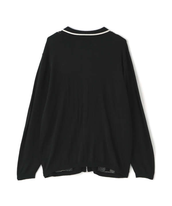 LS ZIP KNIT CARDIGAN/ジップ ニット カーディガン