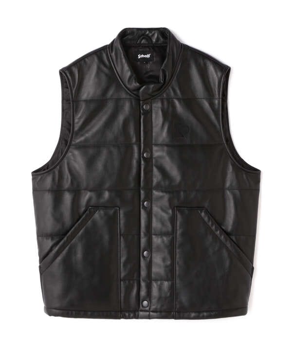 LEATHER PADDING VEST 