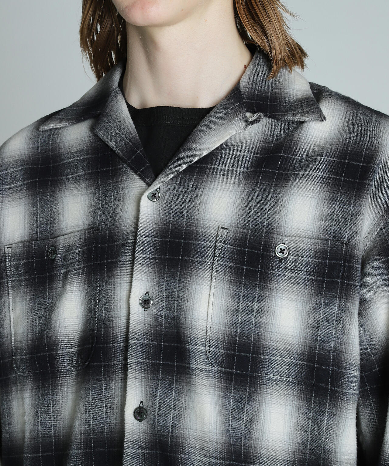 OMBRE CHECK FLANNEL LS SHIRT/オンブレチェック フランネルシャツ