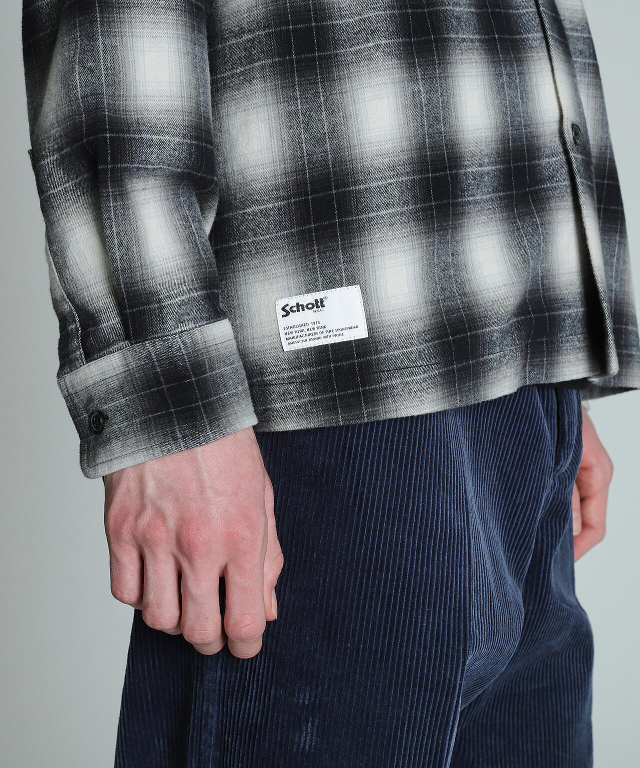 OMBRE CHECK FLANNEL LS SHIRT/オンブレチェック フランネルシャツ