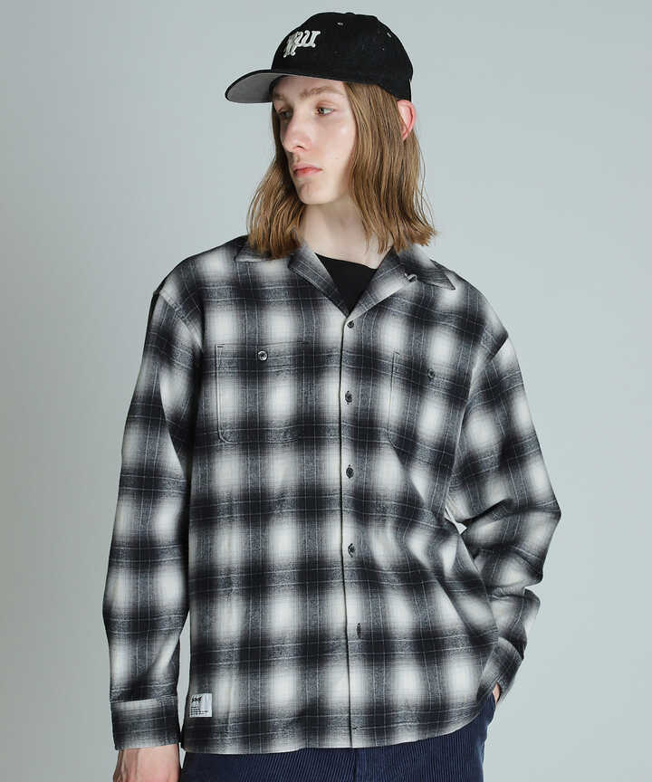 OMBRE CHECK FLANNEL LS SHIRT/オンブレチェック フランネルシャツ