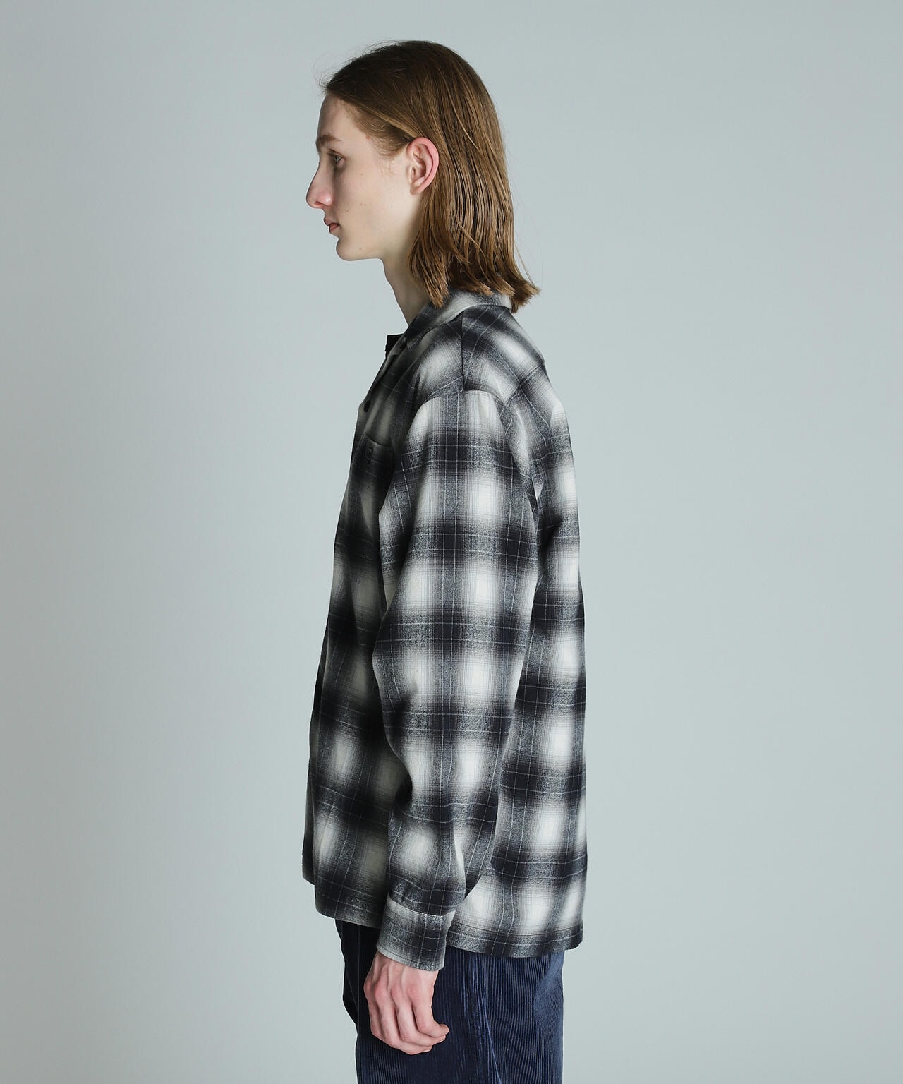 OMBRE CHECK FLANNEL LS SHIRT/オンブレチェック フランネルシャツ