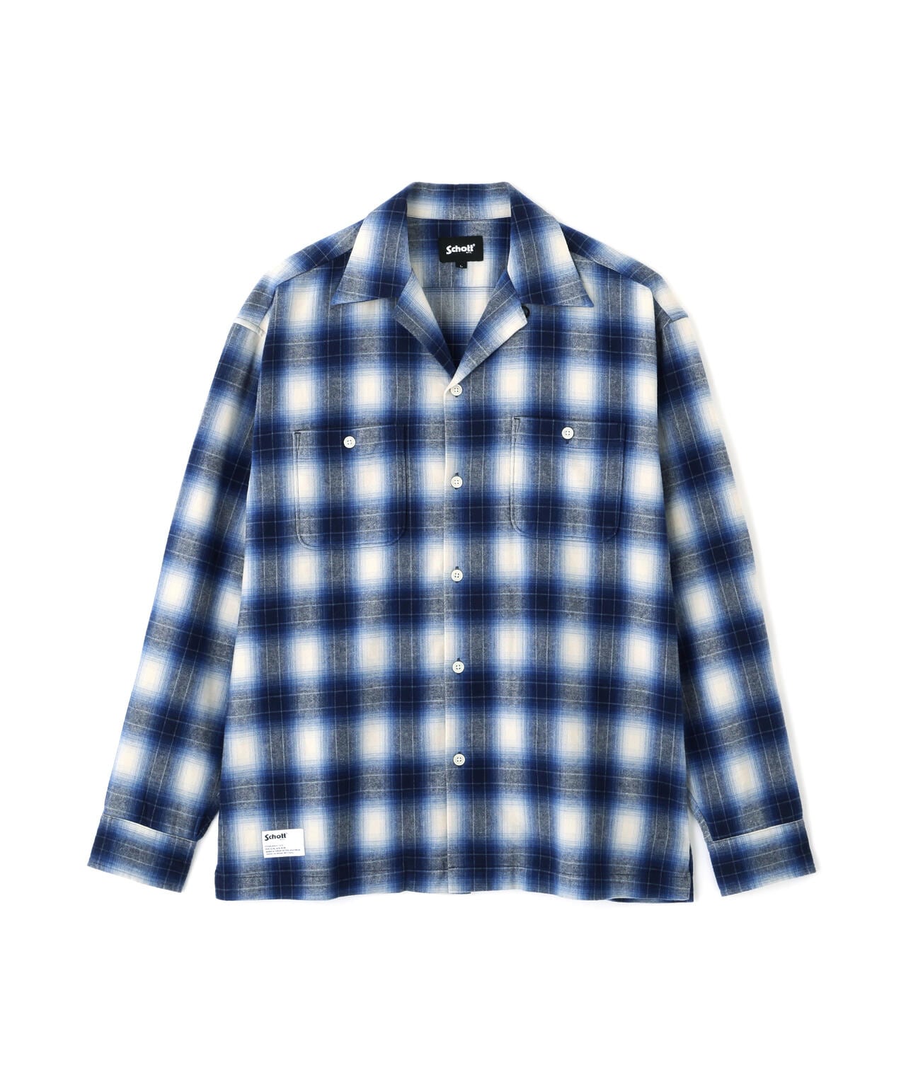 OMBRE CHECK FLANNEL LS SHIRT/オンブレチェック フランネルシャツ