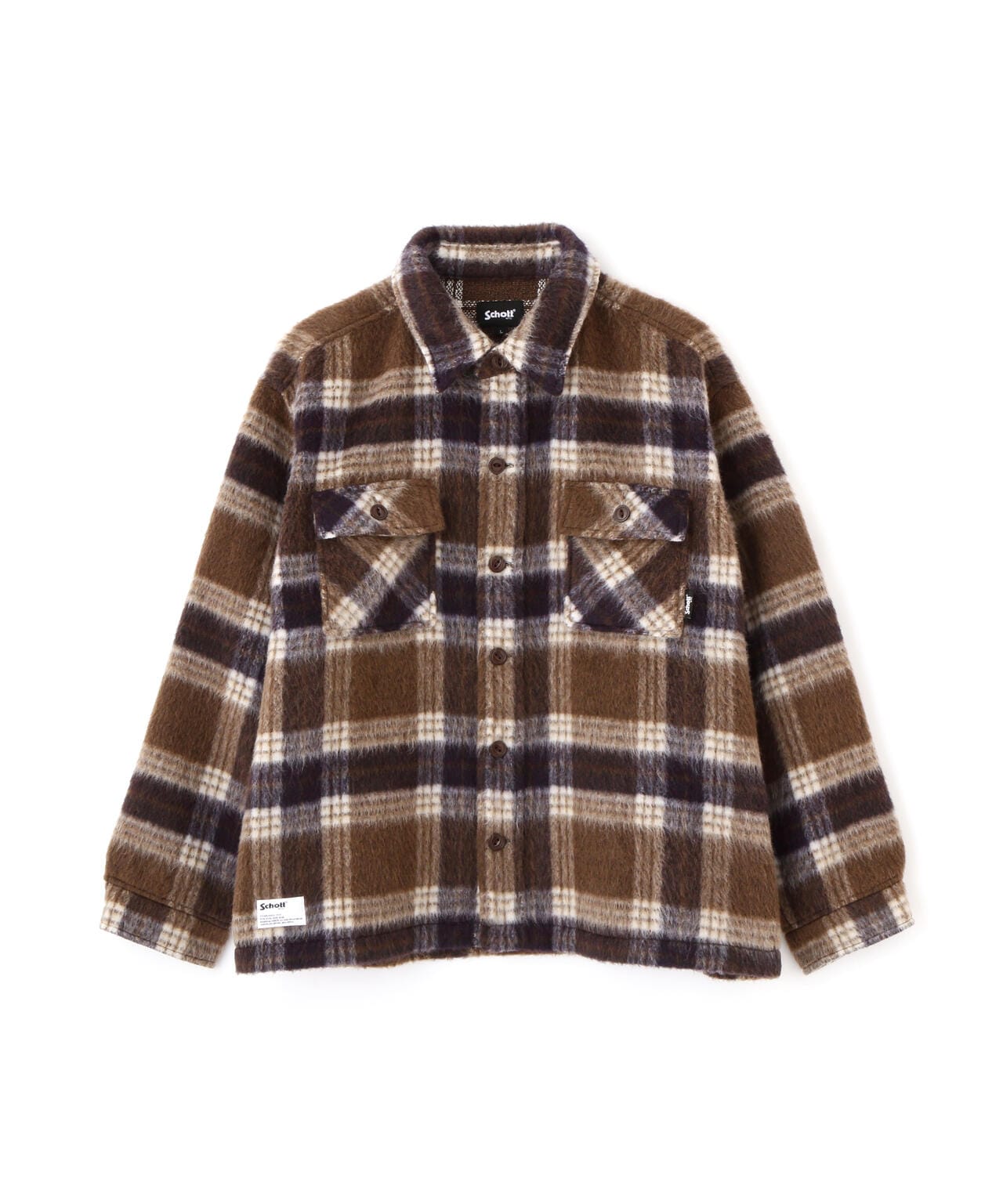 SHAGGY PLAID SHIRT/シャギー チェックシャツ