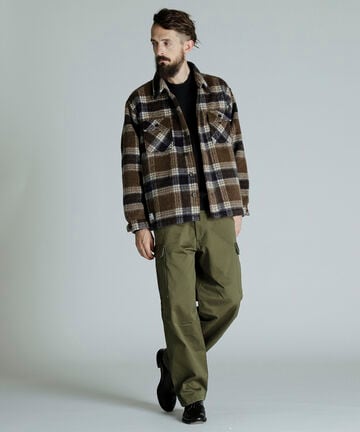 SHAGGY PLAID SHIRT/シャギー チェックシャツ