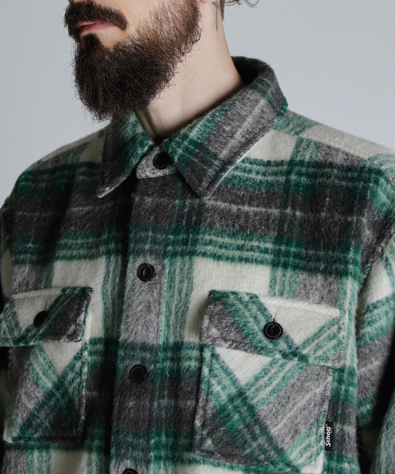 SHAGGY PLAID SHIRT/シャギー チェックシャツ