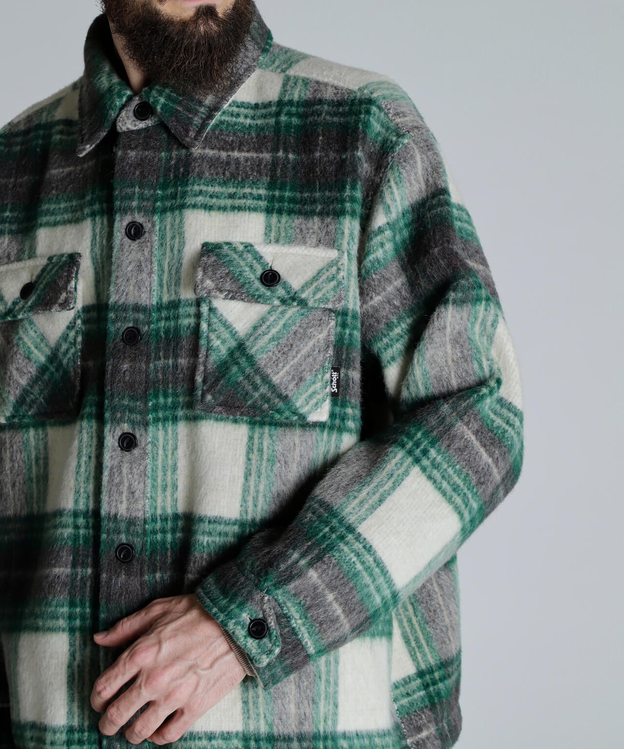 SHAGGY PLAID SHIRT/シャギー チェックシャツ