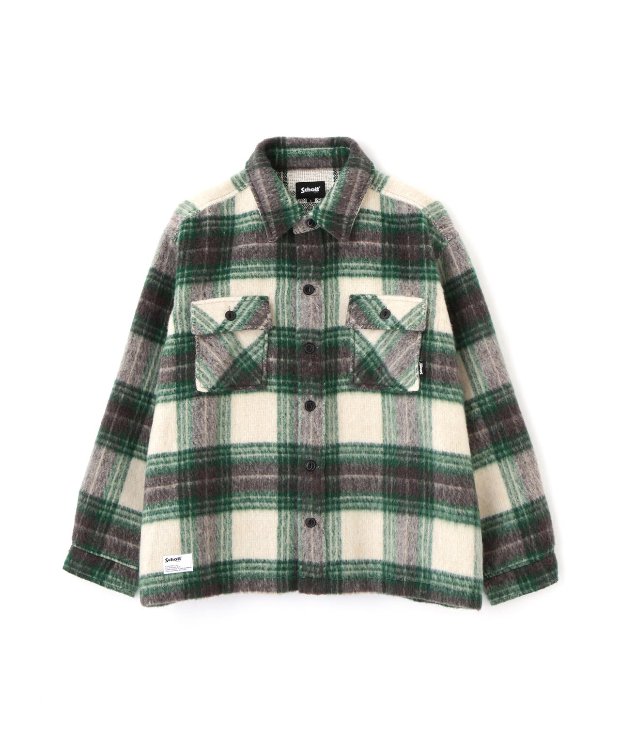 SHAGGY PLAID SHIRT/シャギー チェックシャツ