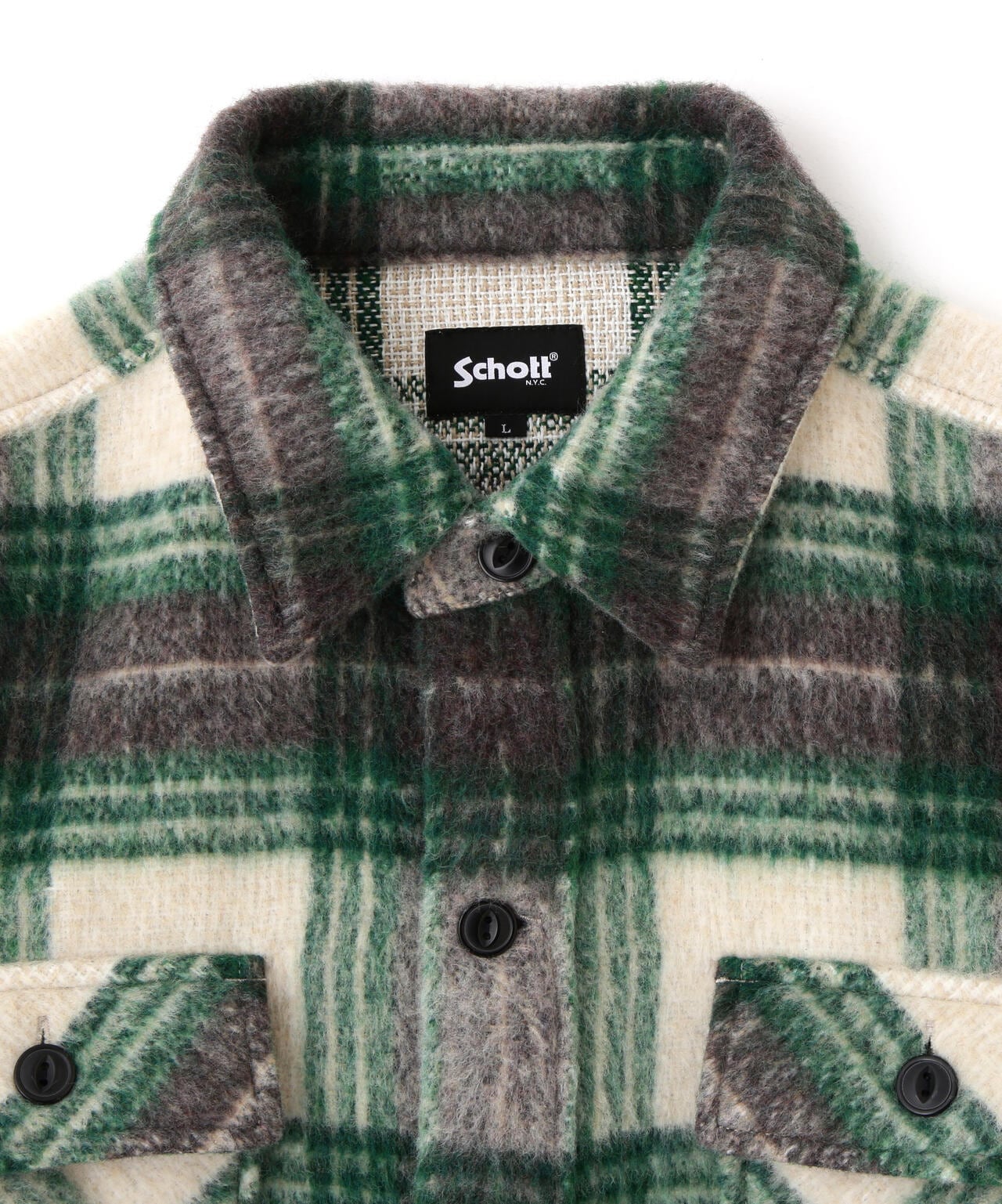 SHAGGY PLAID SHIRT/シャギー チェックシャツ