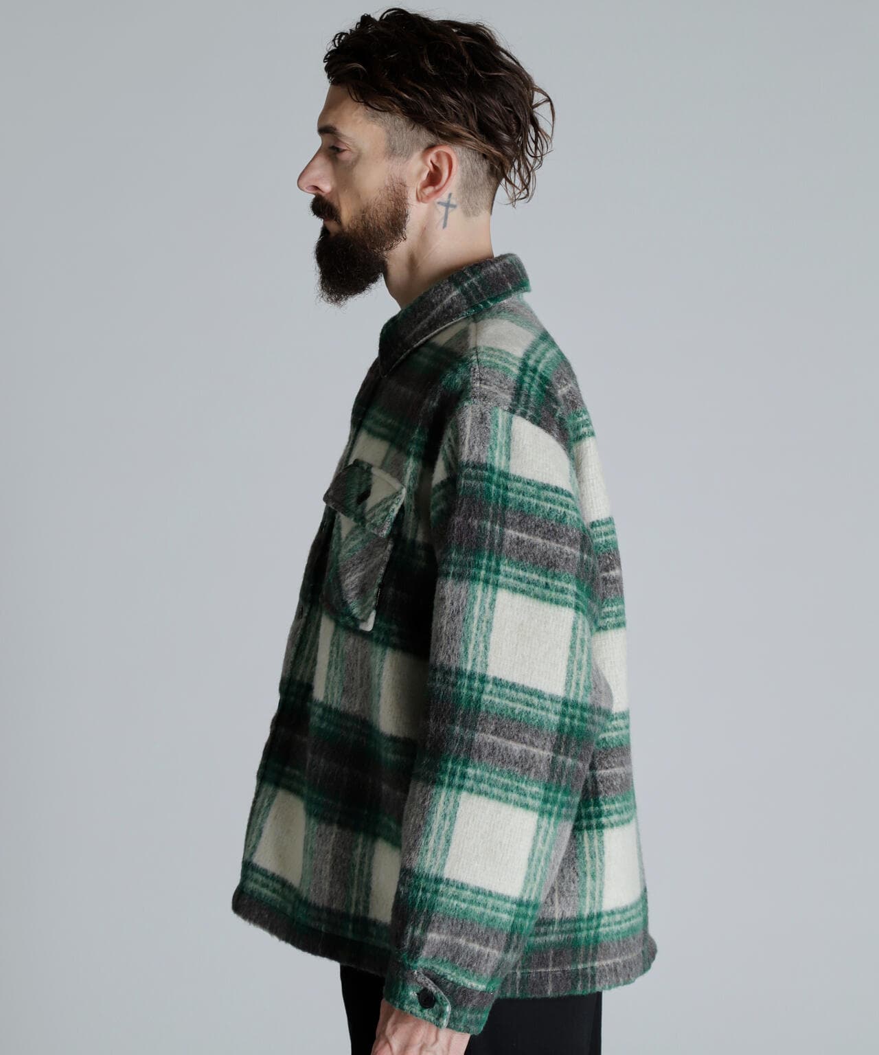 SHAGGY PLAID SHIRT/シャギー チェックシャツ