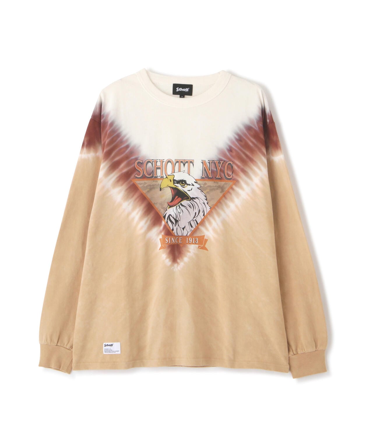 TIE-DYE EAGLE LS T-SHIRT/タイダイ イーグルロンT