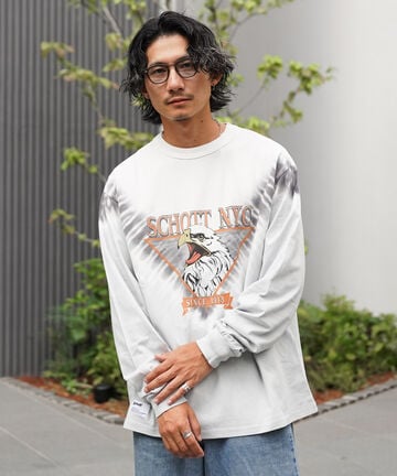 【先行予約 8月下旬-9月上旬入荷予定】TIE-DYE EAGLE LS T-SHIRT/タイダイ イーグルロンT