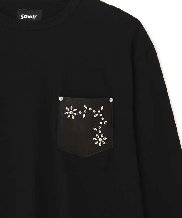 DEER FLOWER STUDS LS T-SHIRT/ディアフラワースタッズ LS Tシャツ