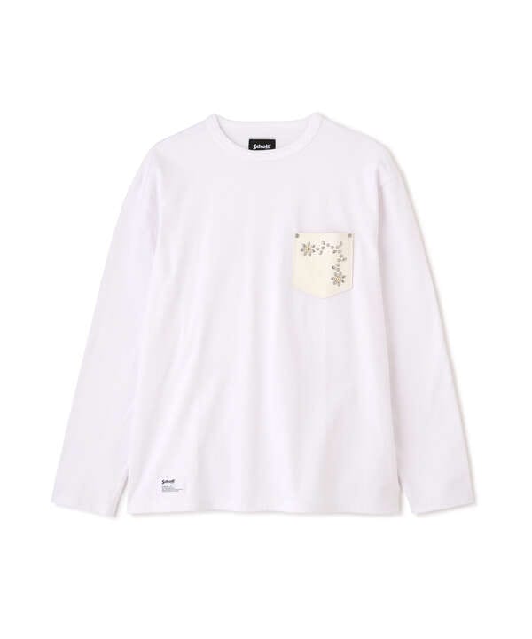 DEER FLOWER STUDS LS T-SHIRT/ディアフラワースタッズ LS Tシャツ