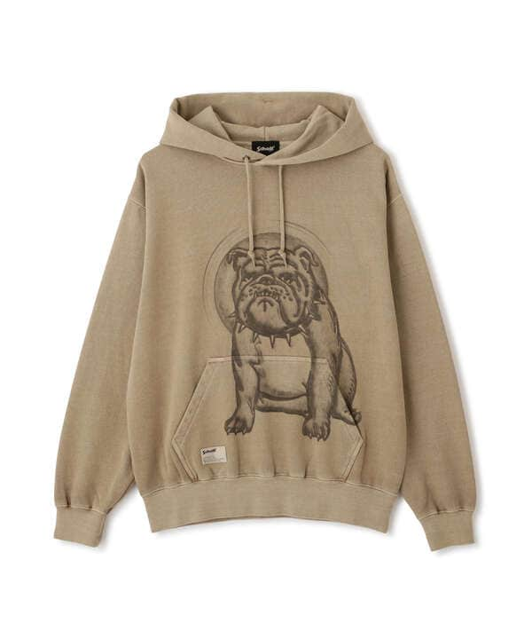 PRINT BULL HOODED SWEAT/プリントブル フーディースウェット