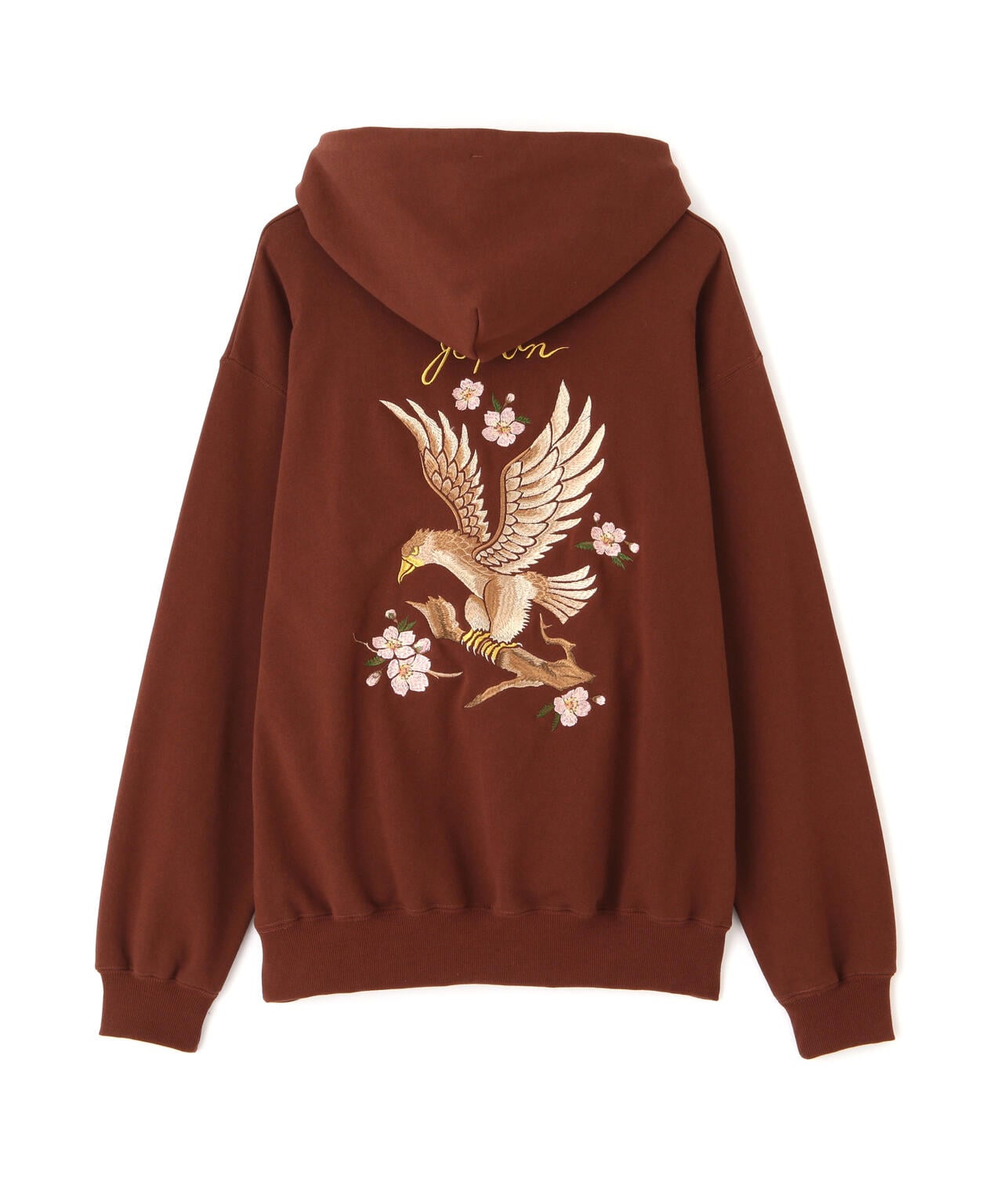 EMB. CHERRY BLOSSOM JAPAN EAGLE HOODED SWEAT/チェリーブロッサム ジャパンイーグル パーカー