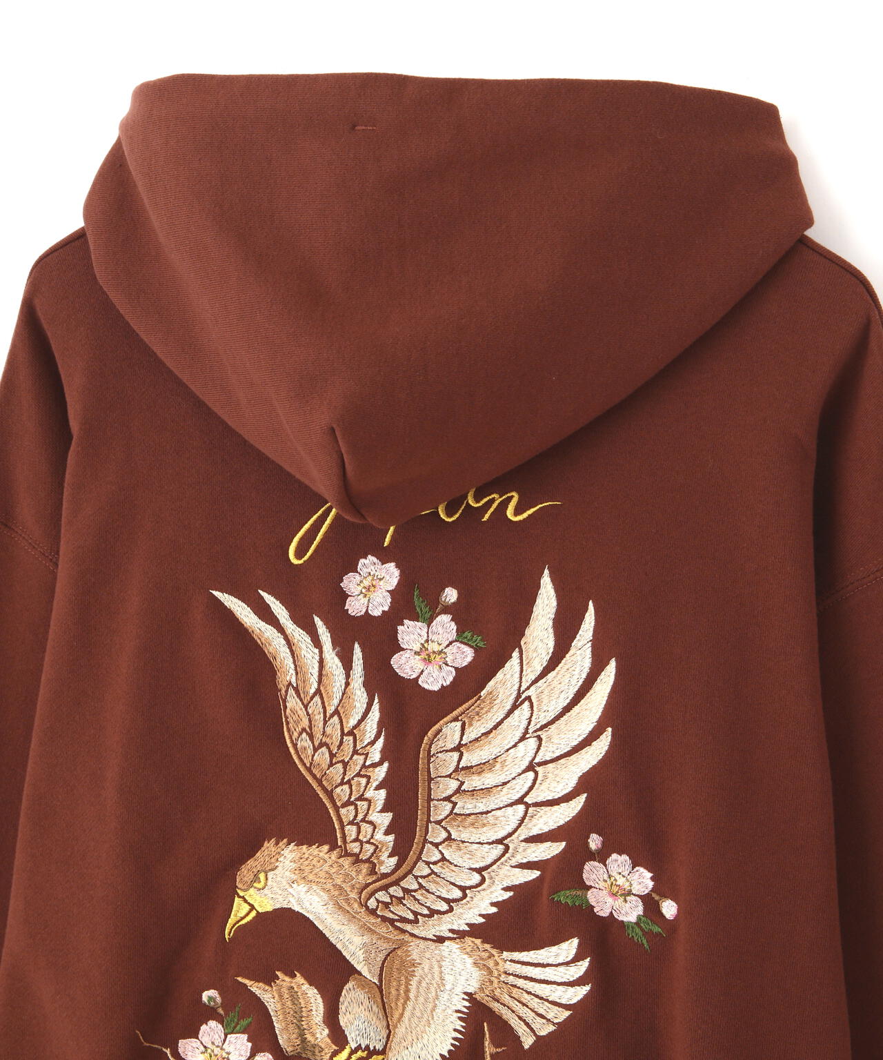 EMB. CHERRY BLOSSOM JAPAN EAGLE HOODED SWEAT/チェリーブロッサム ジャパンイーグル パーカー