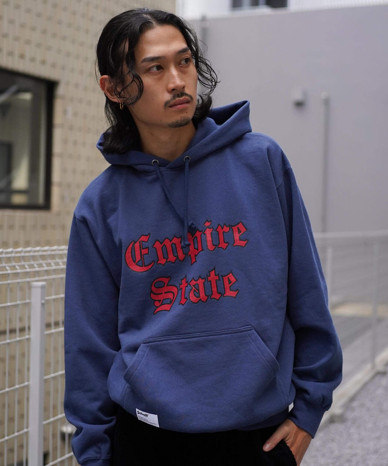 【先行予約 11月中旬-11月下旬】HOODED SWEAT EMPIRE STATE/パーカー エンパイア ステート