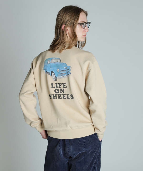 LIFE ON WHEELS CREW SWEAT/ライフオンホイール クルースウェット