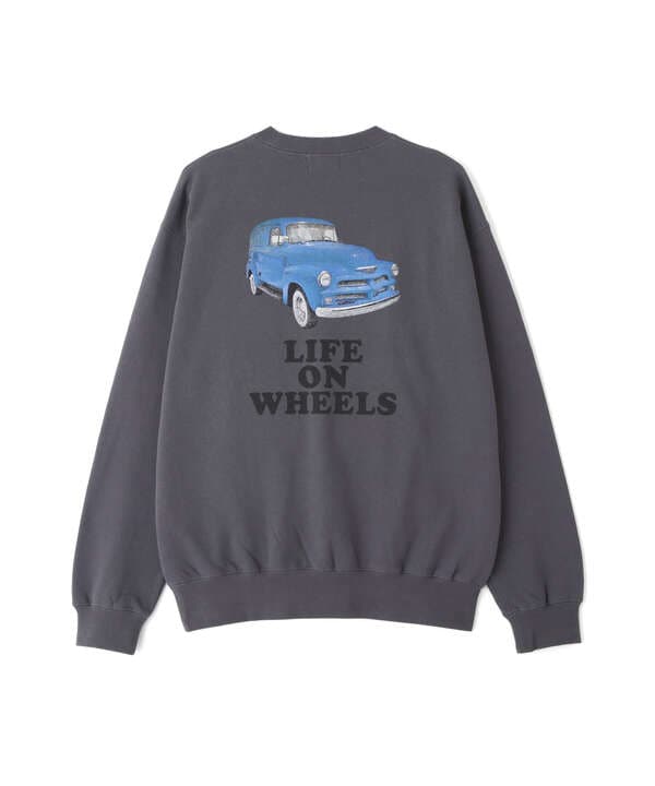 LIFE ON WHEELS CREW SWEAT/ライフオンホイール クルースウェット