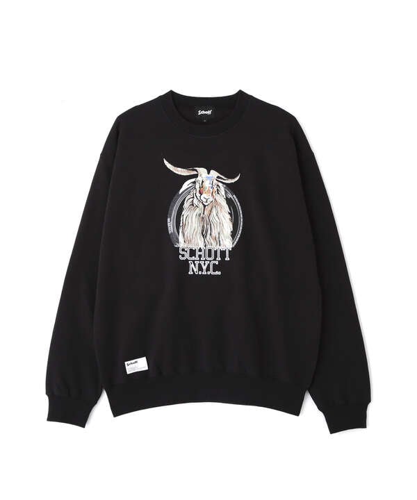 COLOR FLOCKY  GOAT CREW SWEAT/カラーフロッキー ゴート クルースウェット