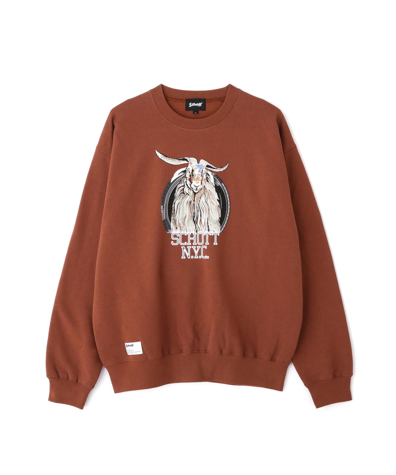 COLOR FLOCKY  GOAT CREW SWEAT/カラーフロッキー ゴート クルースウェット