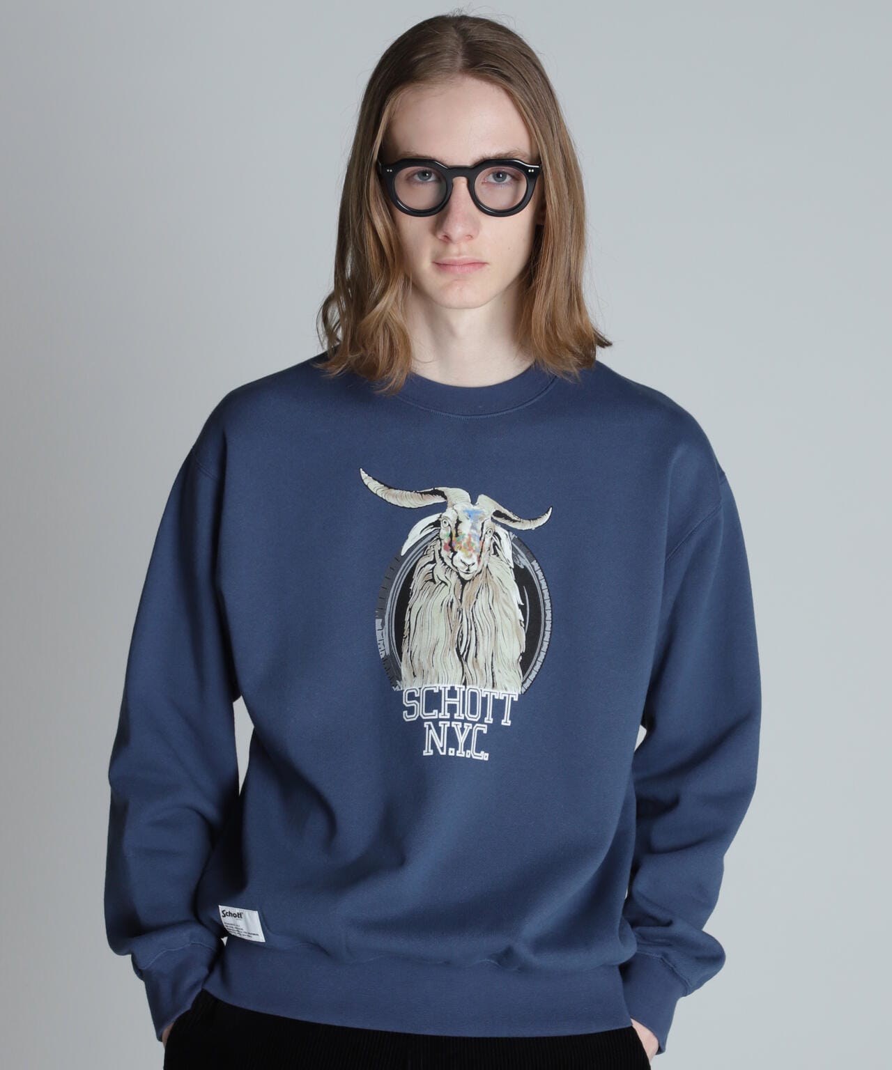 COLOR FLOCKY  GOAT CREW SWEAT/カラーフロッキー ゴート クルースウェット