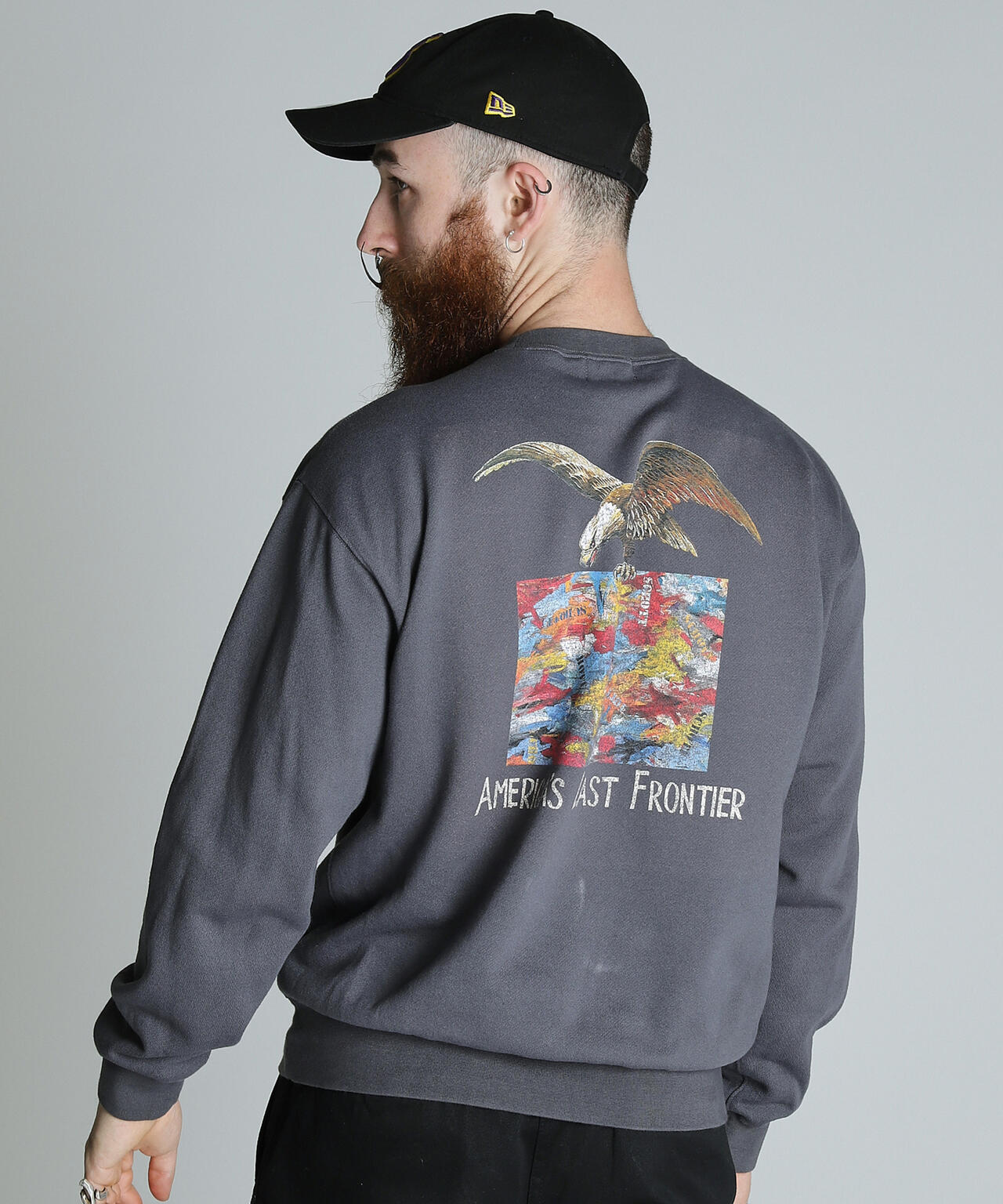 CREW SWEAT EAGLE AND MAP/クルースウェット イーグル アンド マップ