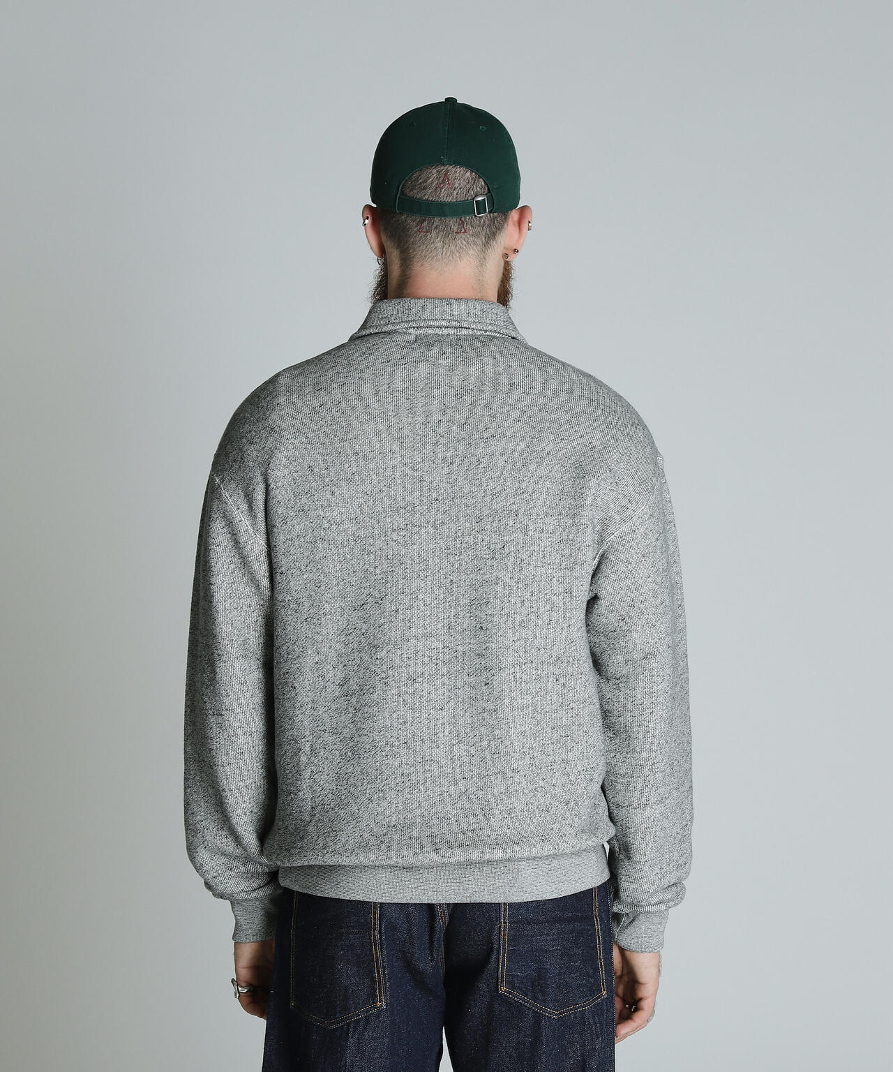 SALT AND PEPPER HALF ZIP SWEAT/ソルトアンドペッパー ハーフジップスウェット