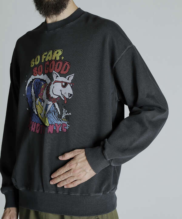 CREW SWEAT SURF DOG/クルーネックスウェット サーフブルドッグ