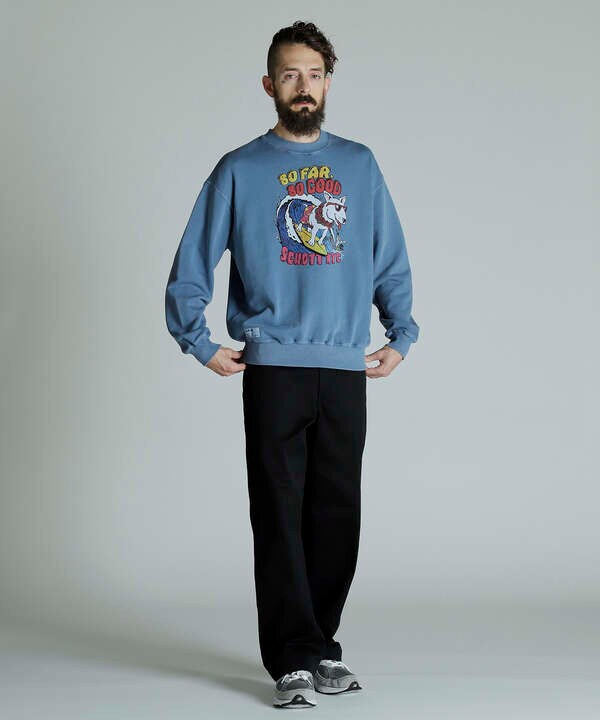 CREW SWEAT SURF DOG/クルーネックスウェット サーフブルドッグ