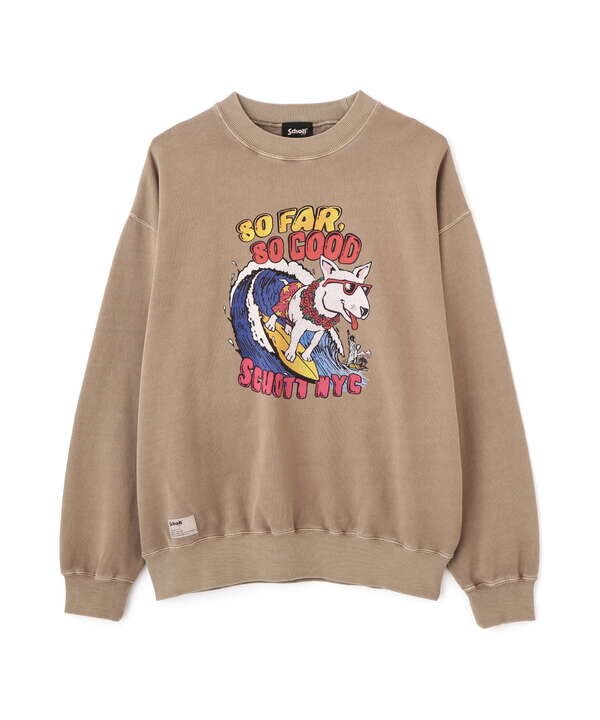 CREW SWEAT SURF DOG/クルーネックスウェット サーフブルドッグ