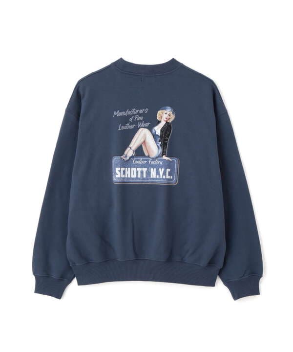 CREW SWEAT PINUP GIRL/クルースウェットピンナップガール