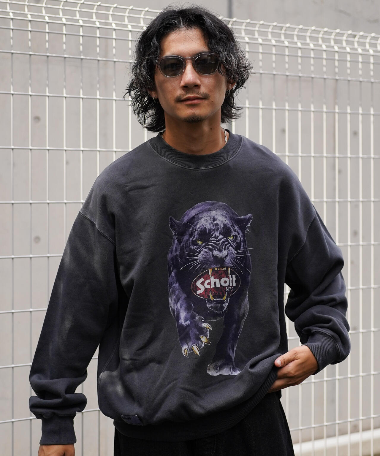 CREW SWEAT "PANTHER"/クルーネックスウェット "パンサー"