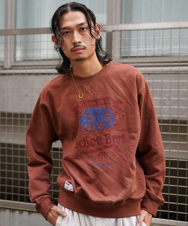 CREW SWEAT Schott FACTORY/クルースウェット ショットファクトリー