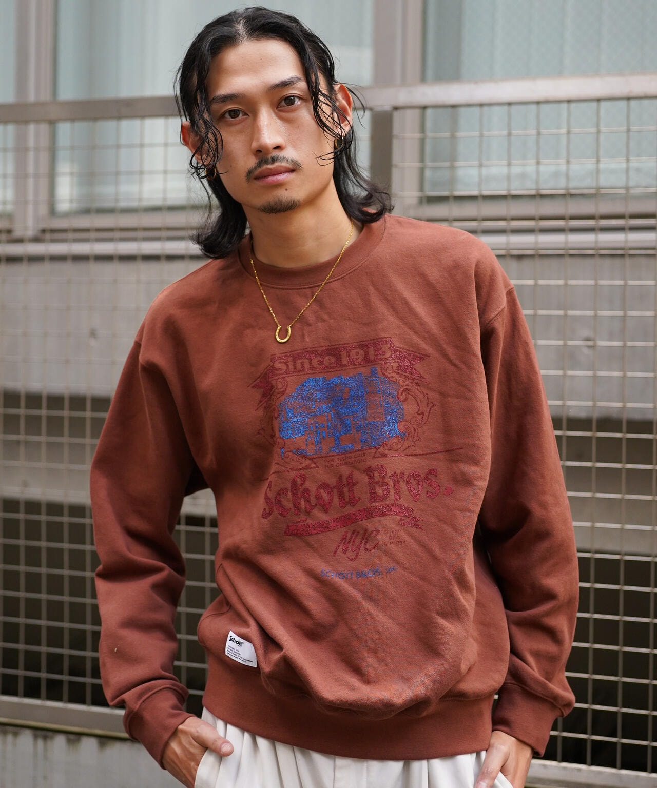 【先行予約 11月中旬-11月下旬】CREW SWEAT Schott FACTORY/クルースウェット ショットファクトリー