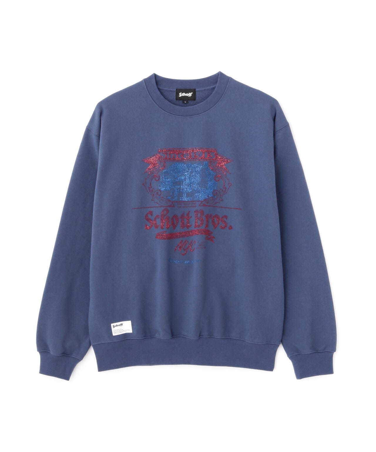 【先行予約 11月中旬-11月下旬】CREW SWEAT Schott FACTORY/クルースウェット ショットファクトリー