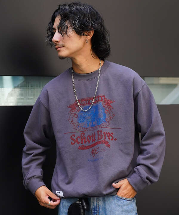 CREW SWEAT Schott FACTORY/クルースウェット ショットファクトリー