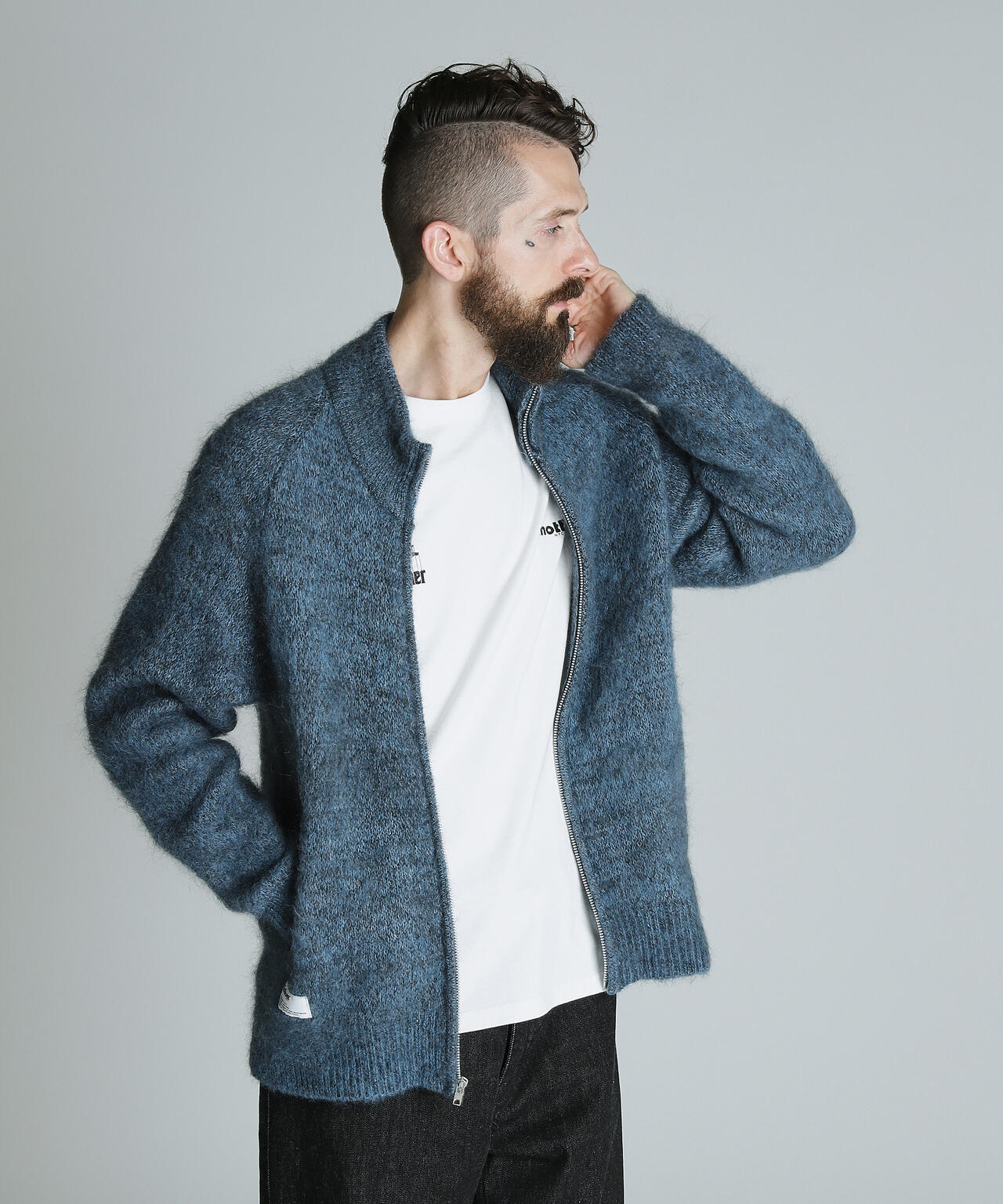 【先行予約 11月上旬-11月中旬】MOHAIR DRIVERS KNIT/モヘアドライバーズニット