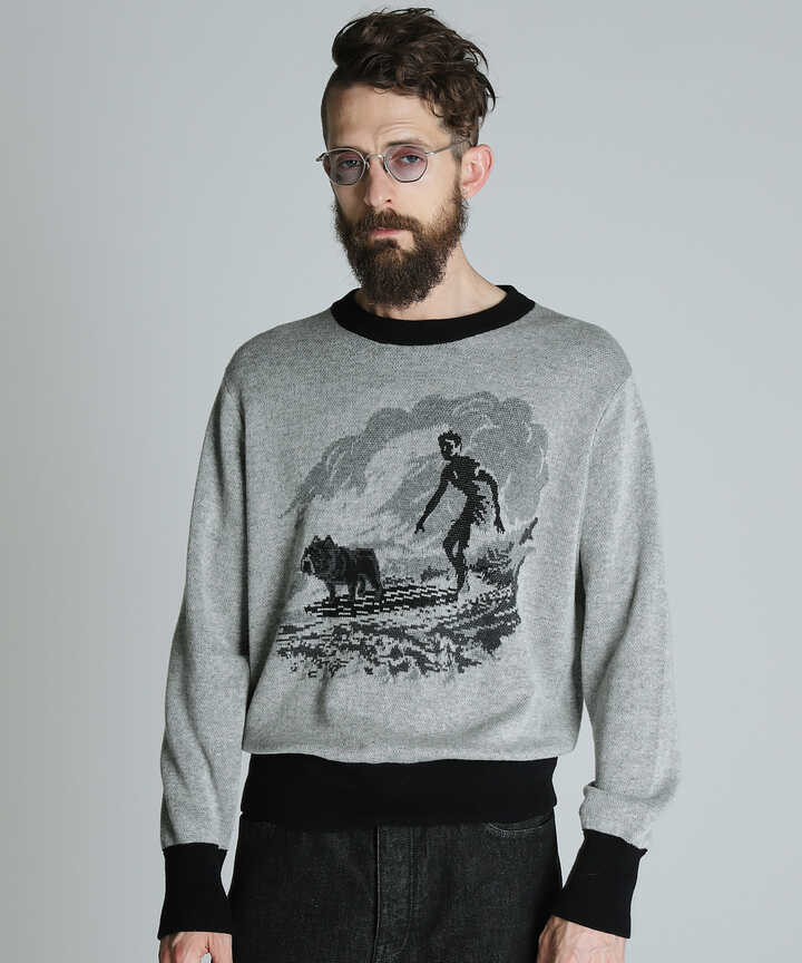 50S LS KNIT SURF BULL/サーフブル ニット