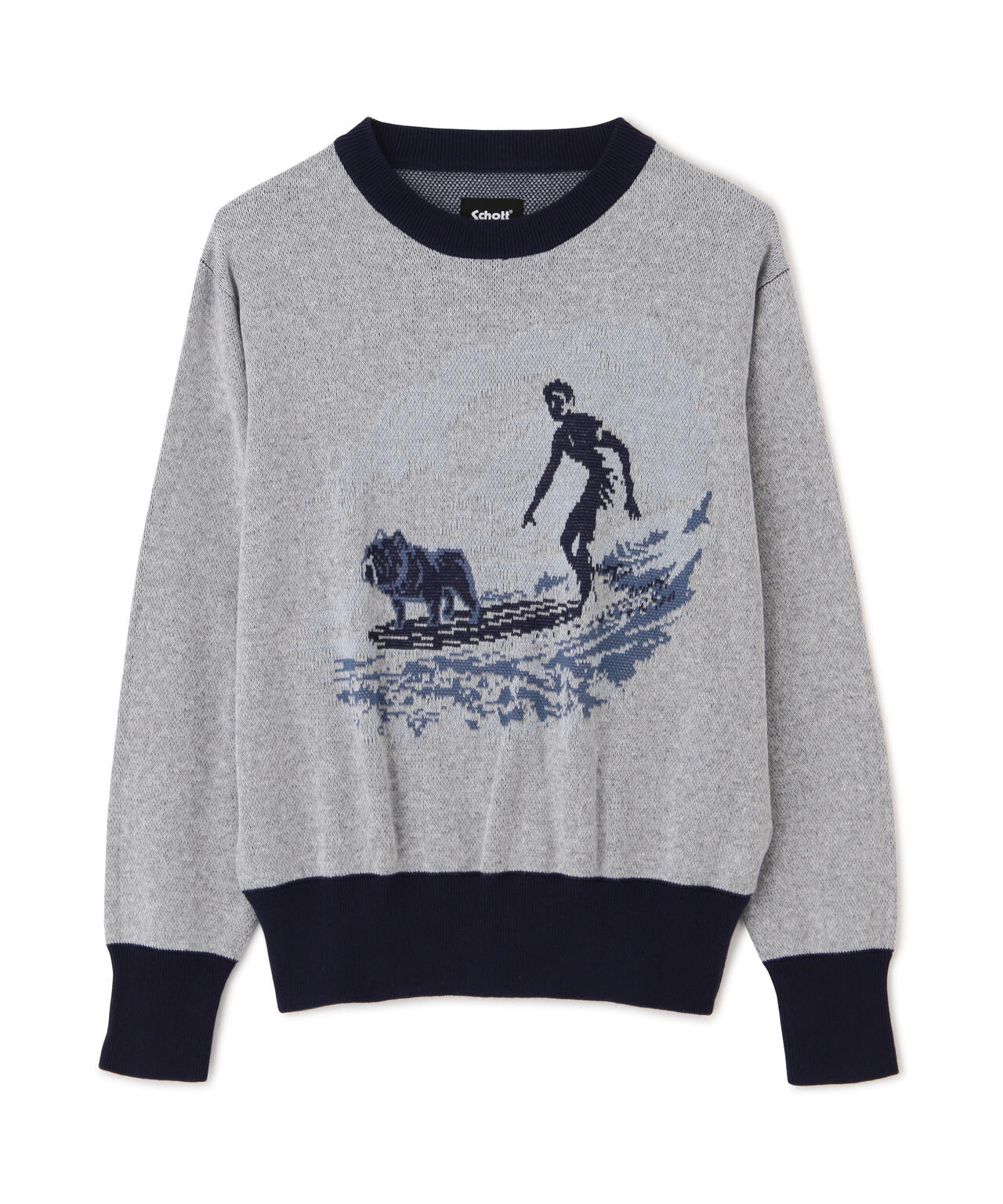 50S LS KNIT SURF BULL/サーフブル ニット