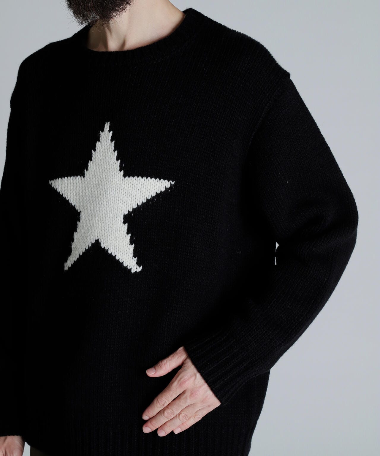 CREW KNIT STAR/クルーネックニット スター