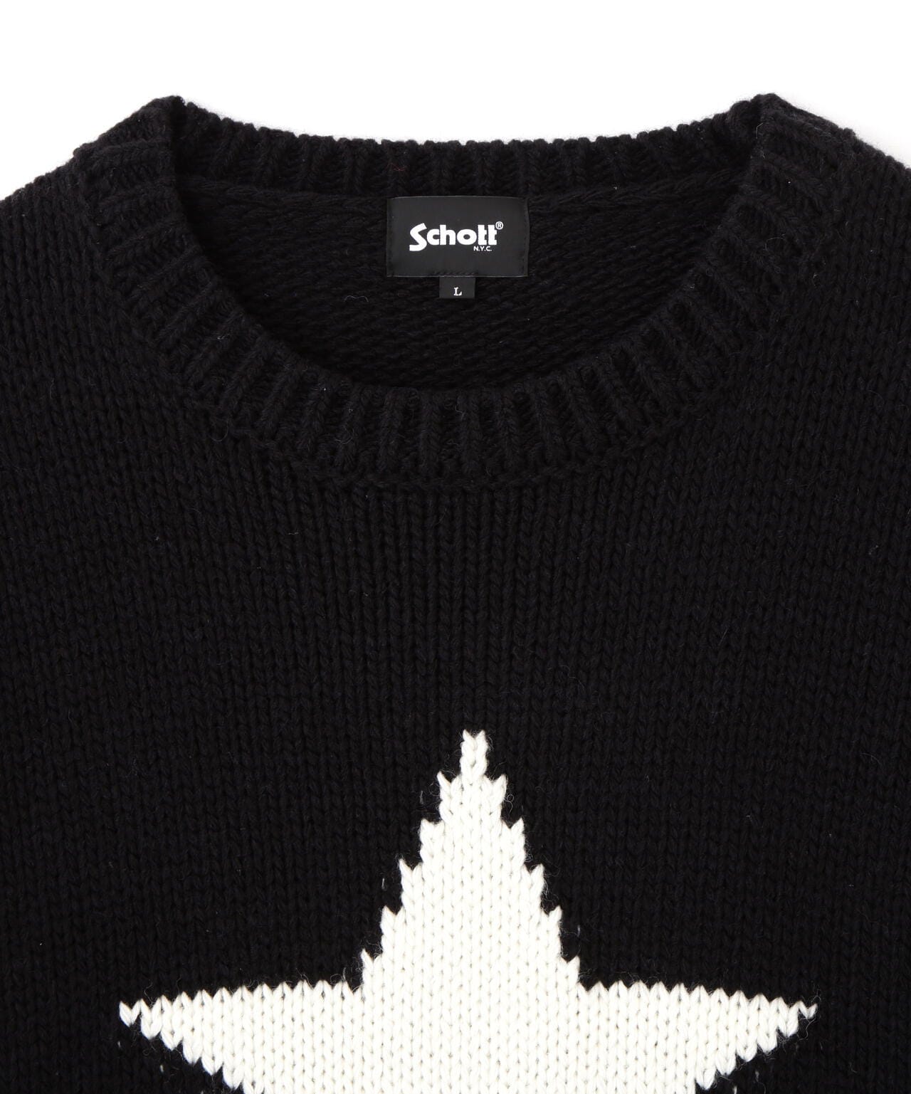 CREW KNIT STAR/クルーネックニット スター