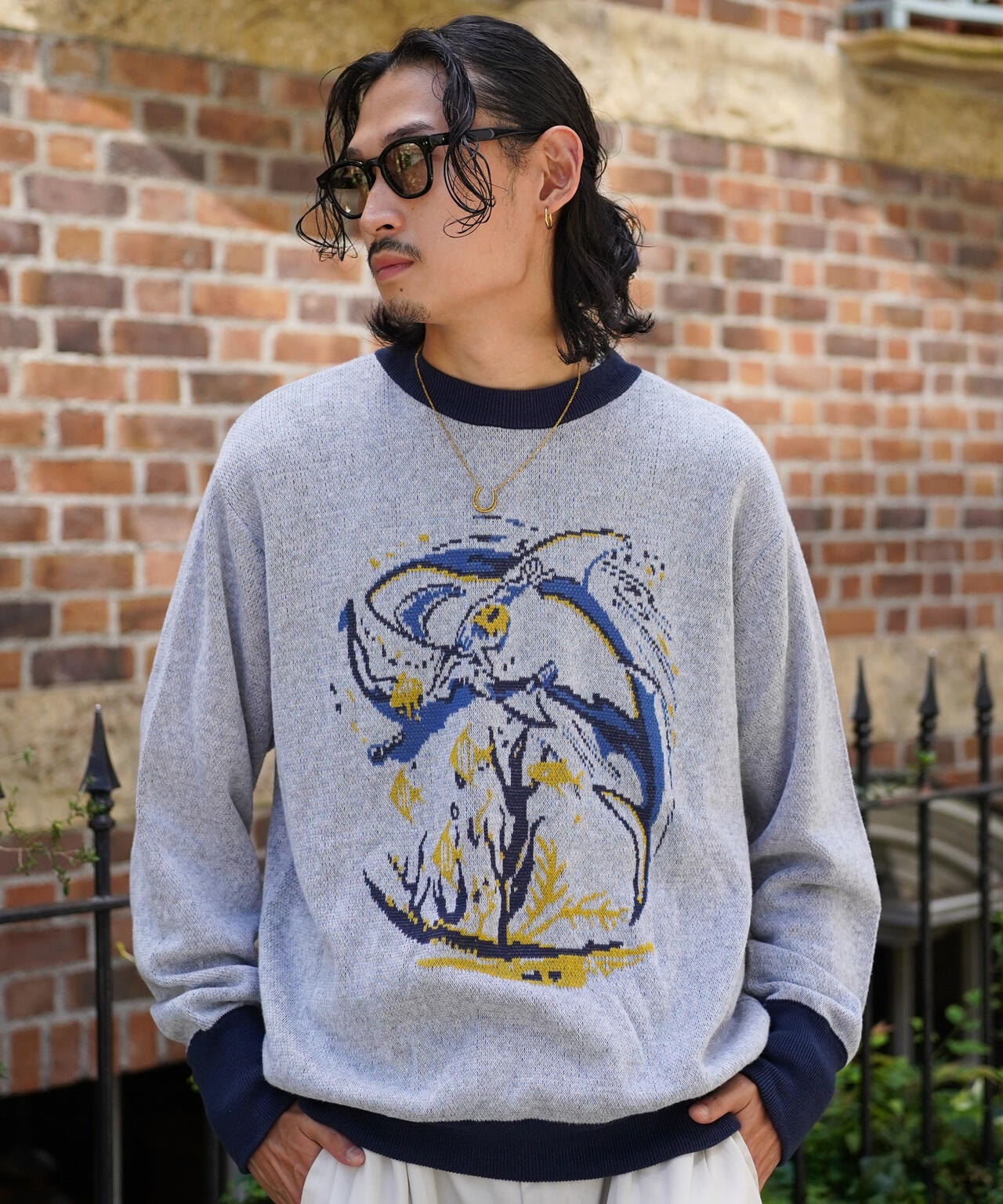 50S OVER SIZE KNIT "SHARK"/50's オーバーサイズニット"シャーク"