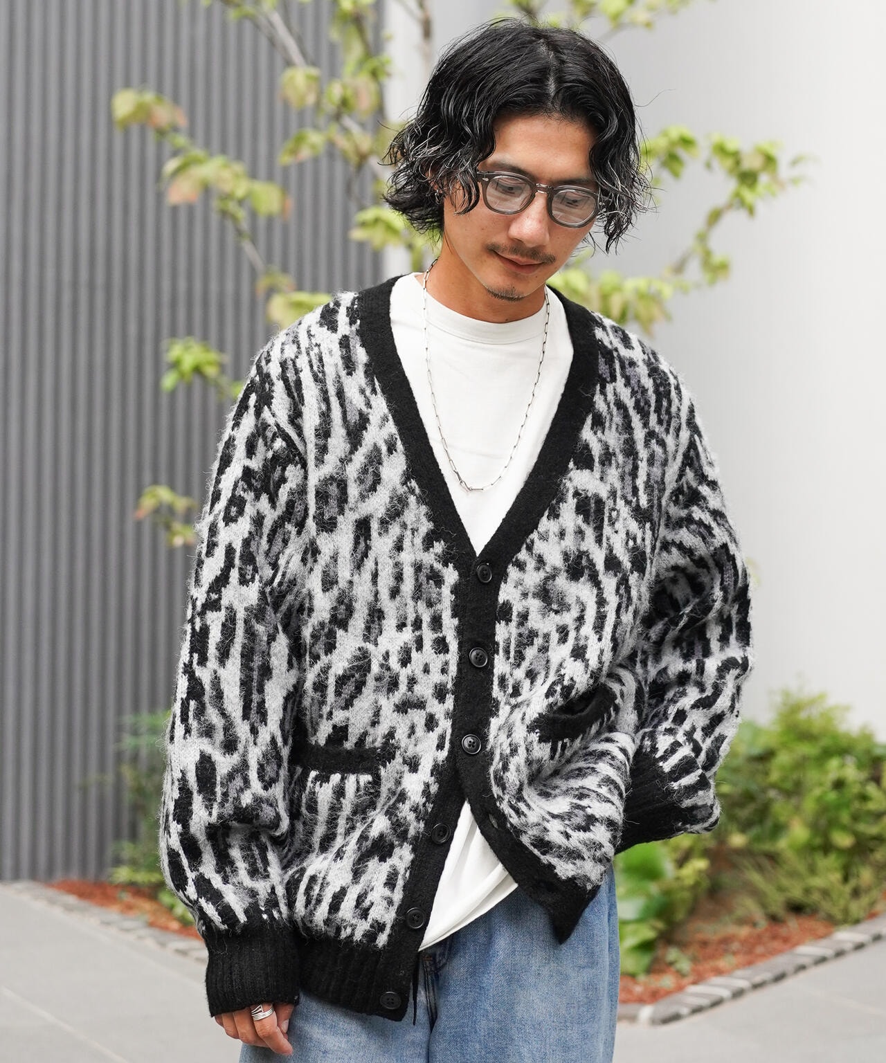 SHAGGY KNIT LEOPARD/シャギーニット レオパード