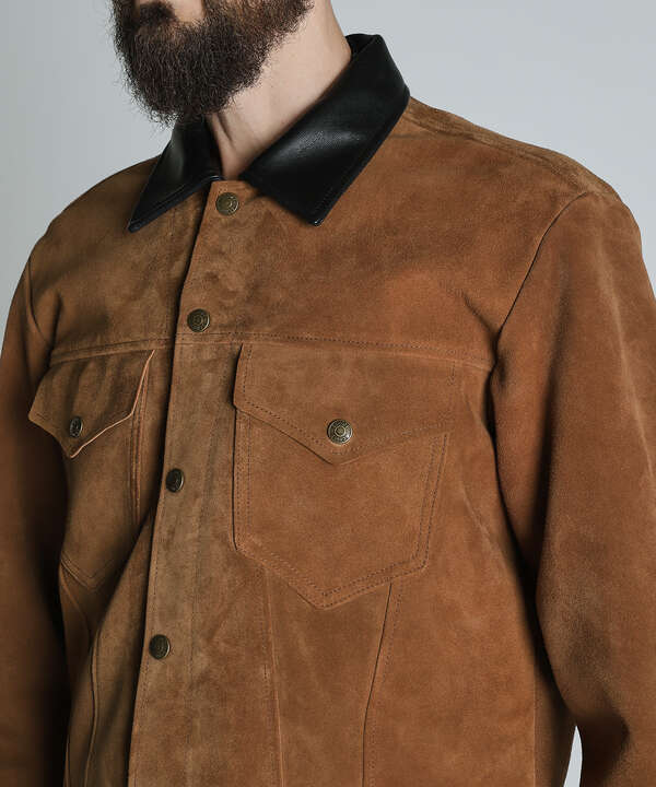 SUEDE SHORT HORN JACKET/スウェード ショートホーン ジャケット