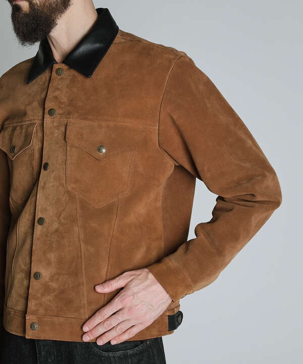 SUEDE SHORT HORN JACKET/スウェード ショートホーン ジャケット