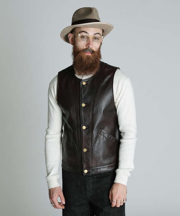 BUFFLOW LEATHER VEST/バッファロー レザーベスト